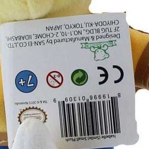 Animal Crossing Smiling Isabelle Plus NEW with tags - Picture 6 of 6